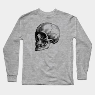 Human Skull - Vintage Anatomy Long Sleeve T-Shirt